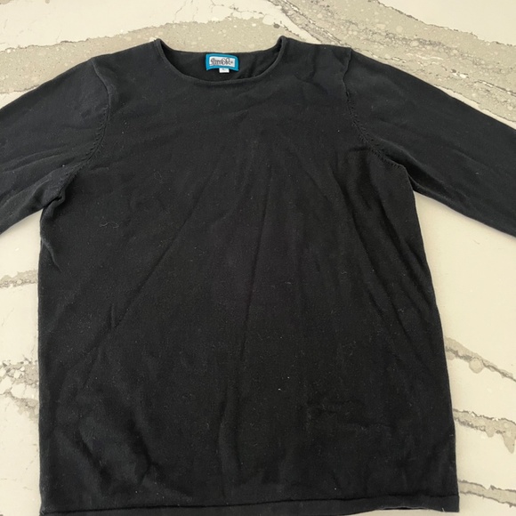 Black Sweater with White Star on Sleeves - Picture 3 of 4